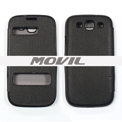 SCB-246 Fundas flip con la ventana de vista para Samsung S3 I9300 SCB-246-7